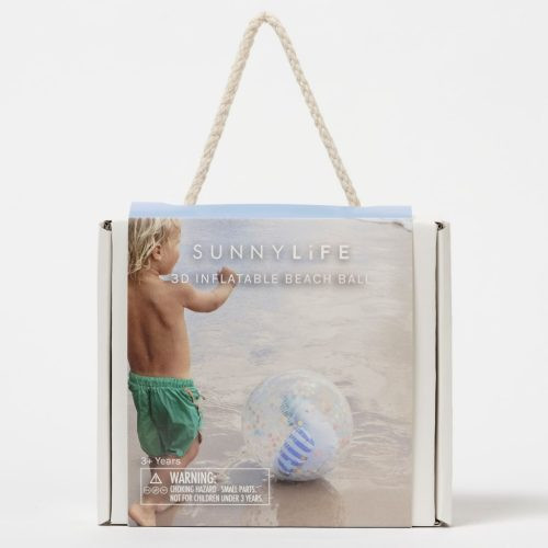 Sunnylife 3D felfújható strandlabda - Sid the Seagull Blue Stripe – alternatív kép 1