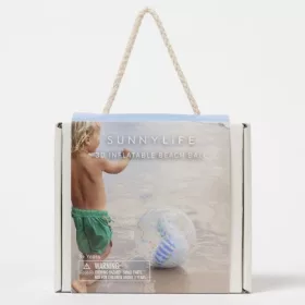   Sunnylife 3D felfújható strandlabda -  Sid the Seagull Blue Stripe