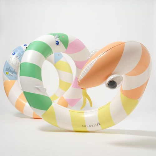 Sunnylife óriás felfújható kígyó - Poolside Sorbet Stripe – fő nézet