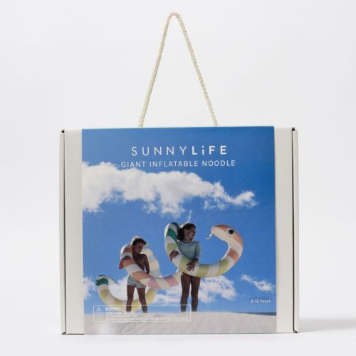 Sunnylife óriás felfújható kígyó - Poolside Sorbet Stripe – alternatív kép 1