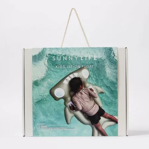 Sunnylife gyerek felfújható matrac - Salty the Shark Khaki