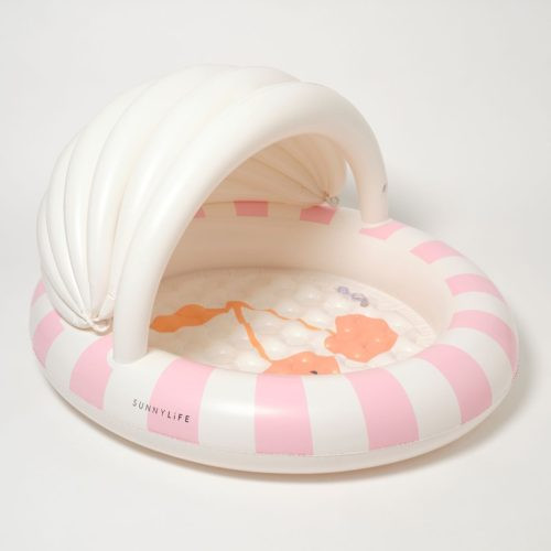 Sunnylife felfújható baba pancsoló árnyékolóval - Cotton Candy Cherry – fő nézet