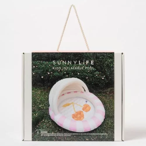 Sunnylife felfújható baba pancsoló árnyékolóval - Cotton Candy Cherry