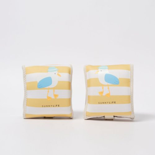 Sunnylife neoprén karúszó - Sid the Seagull Mustard Stripe – fő nézet