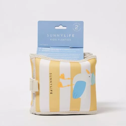 Sunnylife neoprén karúszó - Sid the Seagull Mustard Stripe