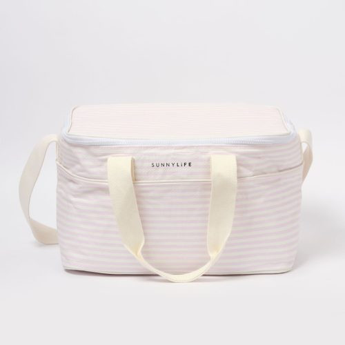 Sunnylife hűtőtáska - Lazy Days Pink Stripe – fő nézet