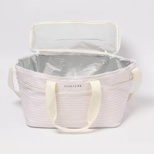 Sunnylife hűtőtáska - Lazy Days Pink Stripe