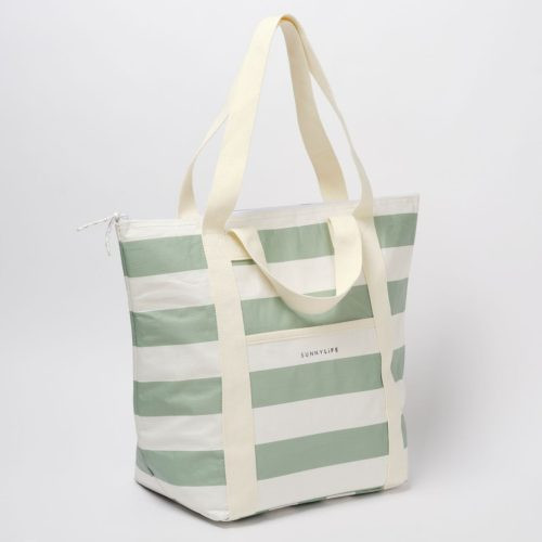 Sunnylife ital hűtőtáska 23 l - La Palma Sage Stripe – alternatív kép 1