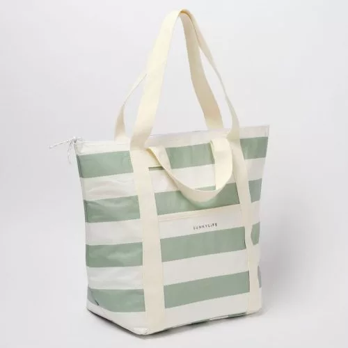 Sunnylife ital hűtőtáska 23 l - La Palma Sage Stripe