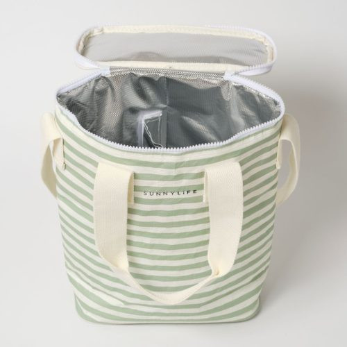 Sunnylife ital hűtőtáska 8 l - La Palma Sage Stripe – alternatív kép 1