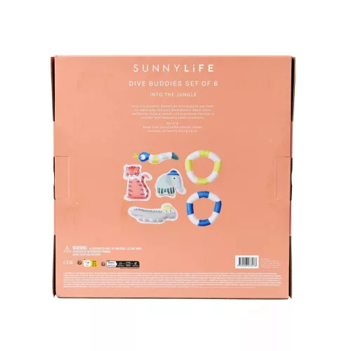Sunnylife merülőjáték szett (6 db) - Into the Jungle, 6–8 év, Zöld