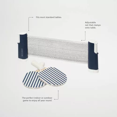 Sunnylife ping pong szett hálóval - Coastal Blue