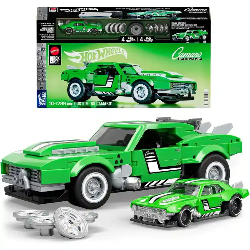 Mattel Brick Shop Hot Wheels Custom '68 Chevrolet Camaro építőjáték – fő nézet