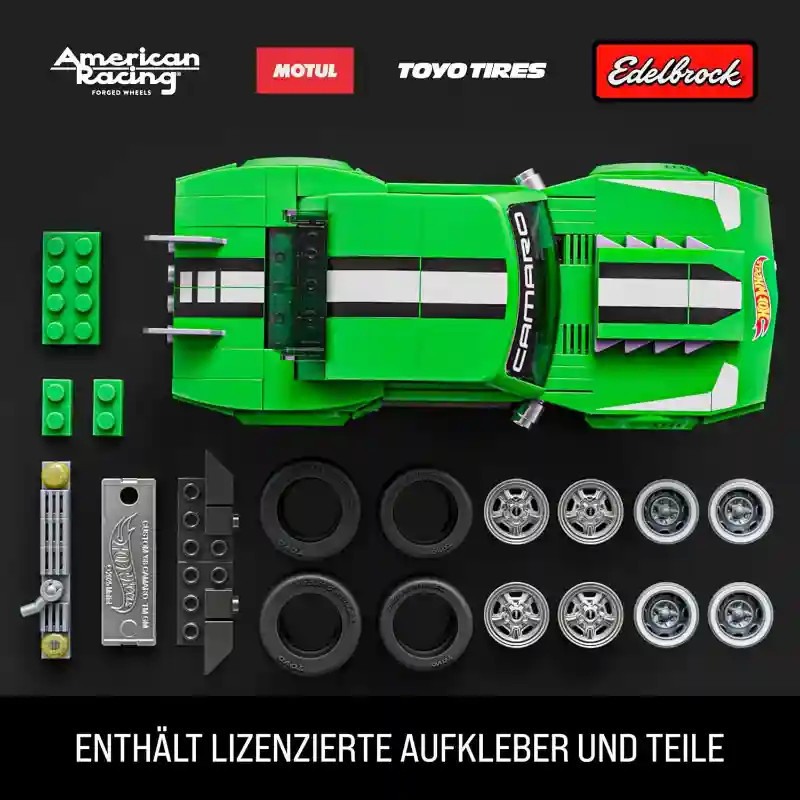 Mattel Brick Shop Hot Wheels Custom '68 Chevrolet Camaro építőjáték – alternatív kép 2