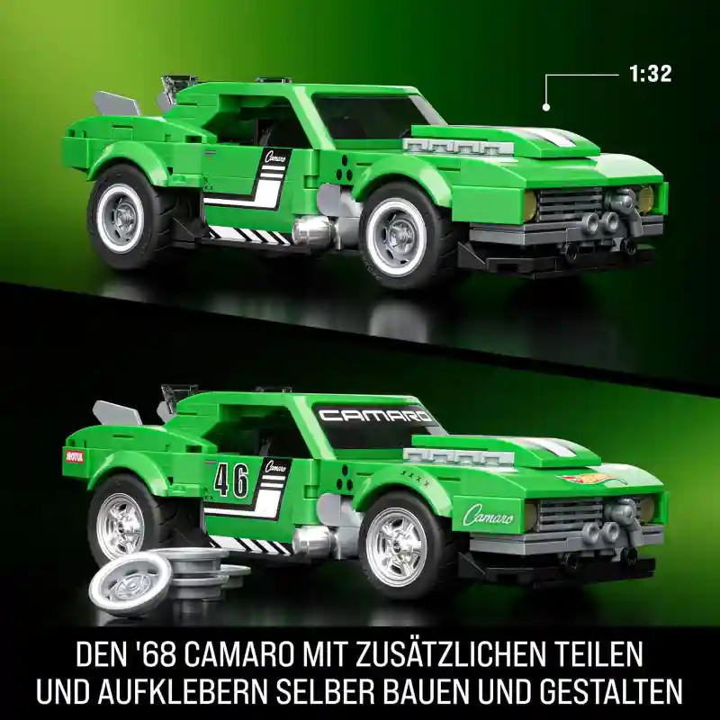Mattel Brick Shop Hot Wheels Custom '68 Chevrolet Camaro építőjáték – alternatív kép 3