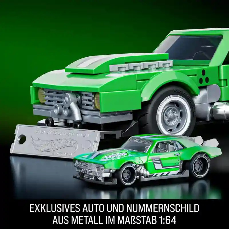 Mattel Brick Shop Hot Wheels Custom '68 Chevrolet Camaro építőjáték – alternatív kép 4
