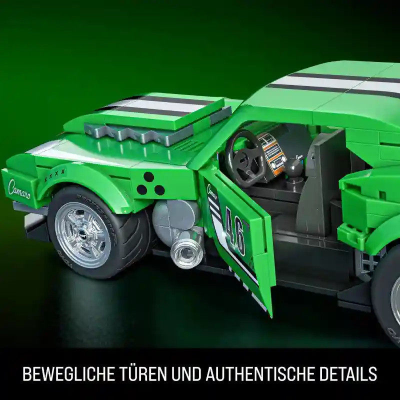 Mattel Brick Shop Hot Wheels Custom '68 Chevrolet Camaro építőjáték – alternatív kép 5