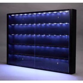   Prémium LEGO Minifigura gyűjtői vitrin – 5 Szintes, LED világítással