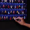 Prémium LEGO Minifigura gyűjtői vitrin – 5 Szintes, LED világítással