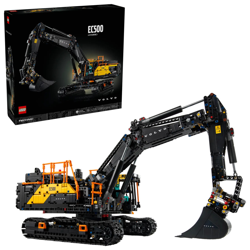 LEGO 42215 Volvo EC500 Hybrid exkavátor – fő nézet