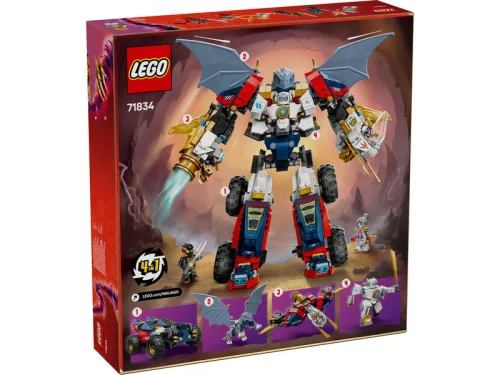 LEGO NINJAGO 71834 Zane ultra kombinált robotja