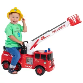 Scania tűzoltóautó vízfunkcióval és hanggal, piros