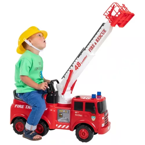 Scania tűzoltóautó vízfunkcióval és hanggal, piros