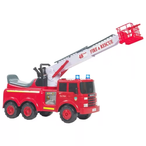 Scania tűzoltóautó vízfunkcióval és hanggal, piros