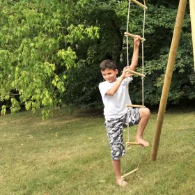 Kötéllétra 5 fa fokokkal