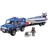 PLAYMOBIL City Action 5187 Rendőrségi teherautó gyorsasági csónakkal