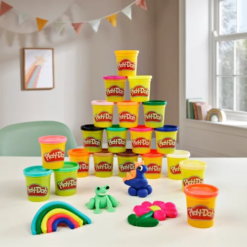 Play-Doh Szuper színek gyurmakészlet, 20 darabos