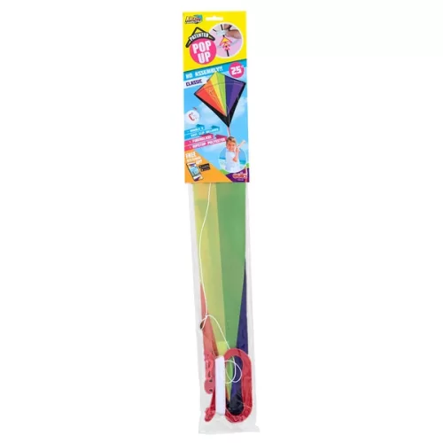 Pop Up papírsárkány Diamond Classic színes 70 cm, 3–5 év, Többszínű