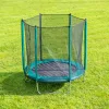Kültéri trambulin, kerek és kompakt, hálóval, 183 cm