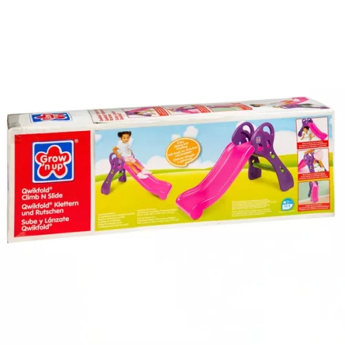 Qwikfold babacsúszda Climb'N Slide 105 cm rózsaszín