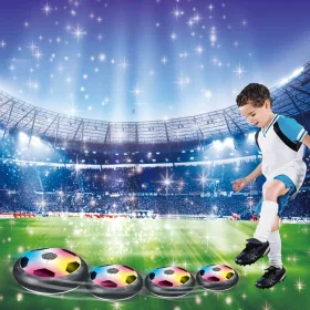 Levegőlabda beltéri foci LED lámpával, 3–5 év, Többszínű