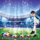 Levegőlabda beltéri foci LED lámpával, 3–5 év, Többszínű