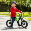 12 colos Moto X Balance futóbicikli, fekete/zöld
