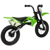 12 colos Moto X Balance futóbicikli, fekete/zöld