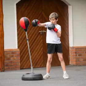Álló bokszzsák bokszkesztyűvel és pumpával, Többszínű