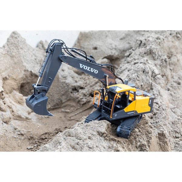 Távirányítású kotrógép Volvo EC160E 1:16 méretarányú, sárga – alternatív kép 3