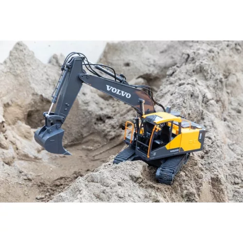 Távirányítású kotrógép Volvo EC160E 1:16 méretarányú, sárga, Többszínű