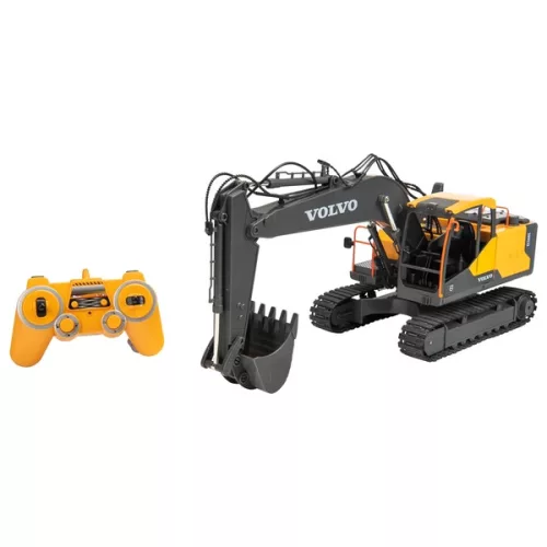 Távirányítású kotrógép Volvo EC160E 1:16 méretarányú, sárga, Többszínű