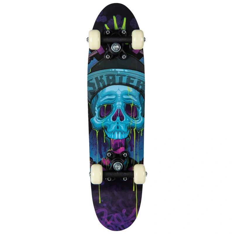 Gördeszka Kék Skullz 61 cm – fő nézet