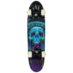 Gördeszka Kék Skullz 61 cm, Többszínű