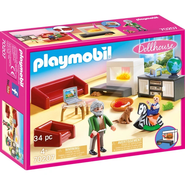 PLAYMOBIL Babaház 70207 Hangulatos nappali – 1. kép