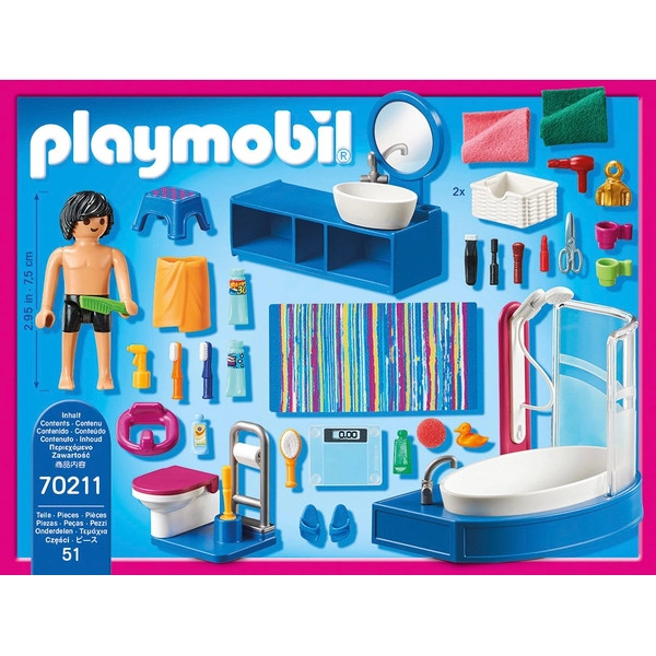 PLAYMOBIL Babaház 70211 Fürdőszoba – 3. kép