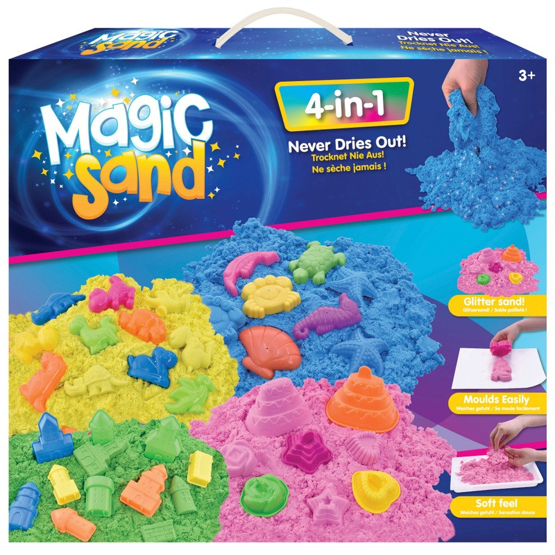 Magic Sand Magic Sand 4 az 1-ben csillámos varázshomok szett, fő nézet