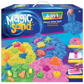 Magic Sand 4 az 1-ben csillámos varázshomok szett