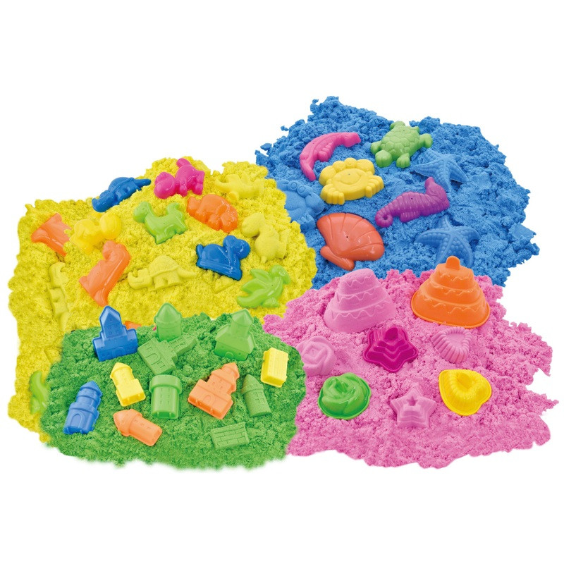 Magic Sand Magic Sand 4 az 1-ben csillámos varázshomok szett, alternatív kép 3