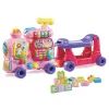 VTech ABC vonat járókeret ráülős kisautóval és játszótérrel, rózsaszín